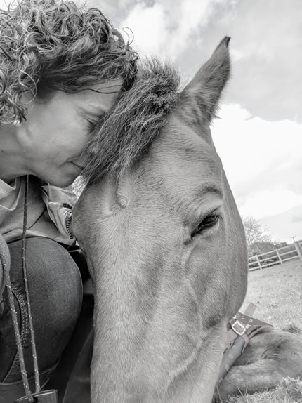 Gayle Wharton with Horse